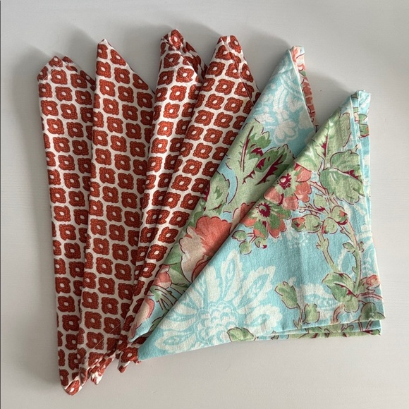 April Cornell Floral Cloth Fall Napkins (6) - Picture 10 of 11